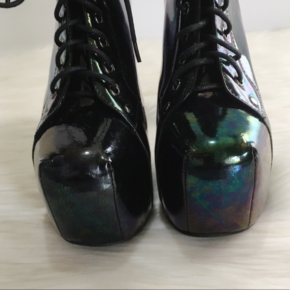 Jeffrey Campbell Lita Iridescent Boots - Picture 8 of 13
